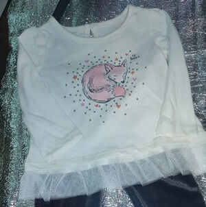 WonderKids Long Sleeve  (Fox) Top & Pull Up Jean